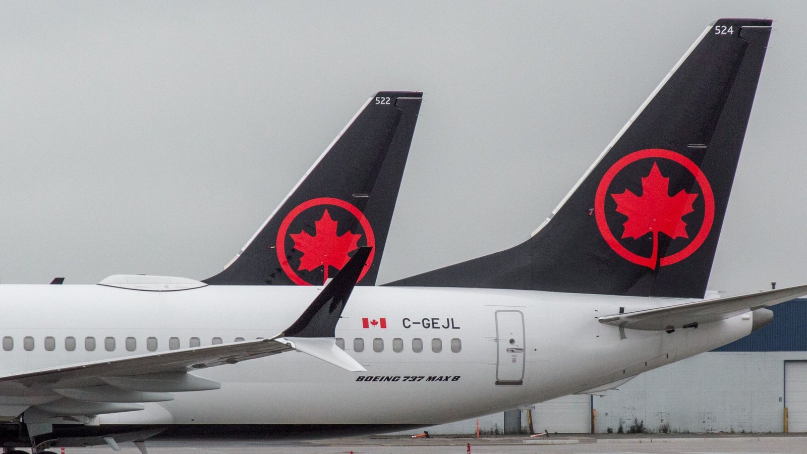 Air Canada Boeing 737 MAX 8 at YYC shutterstock_1476857726